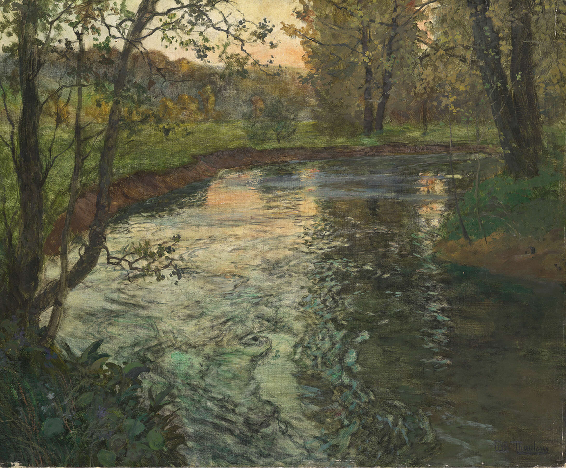 Frits Thaulow, Der Bach, 1875/1906, Odesa Museum für Westliche und Östliche Kunst