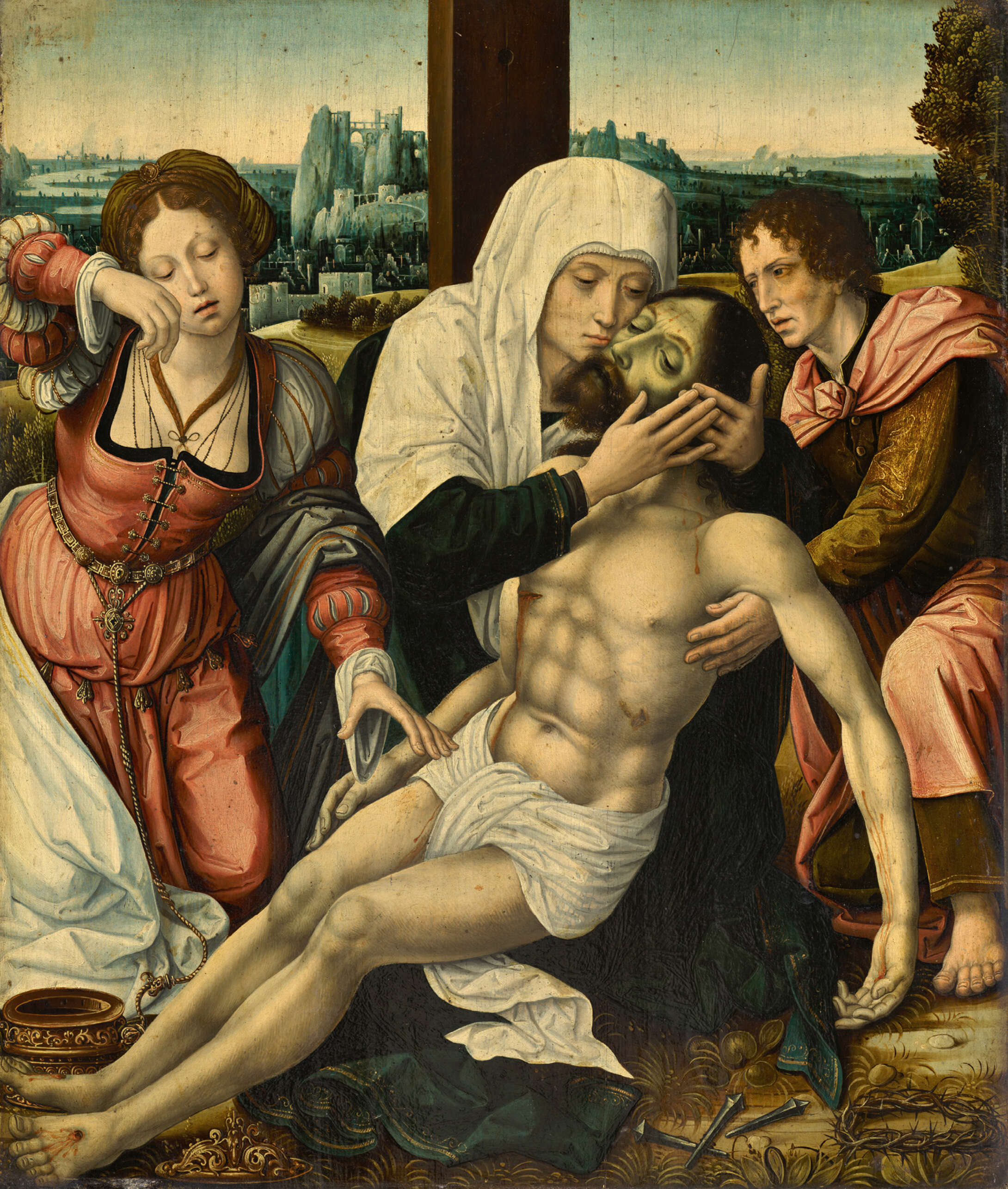 Niederländischer Meister, Beweinung Christi, um 1530, Gemäldegalerie, Staatliche Museen zu Berlin