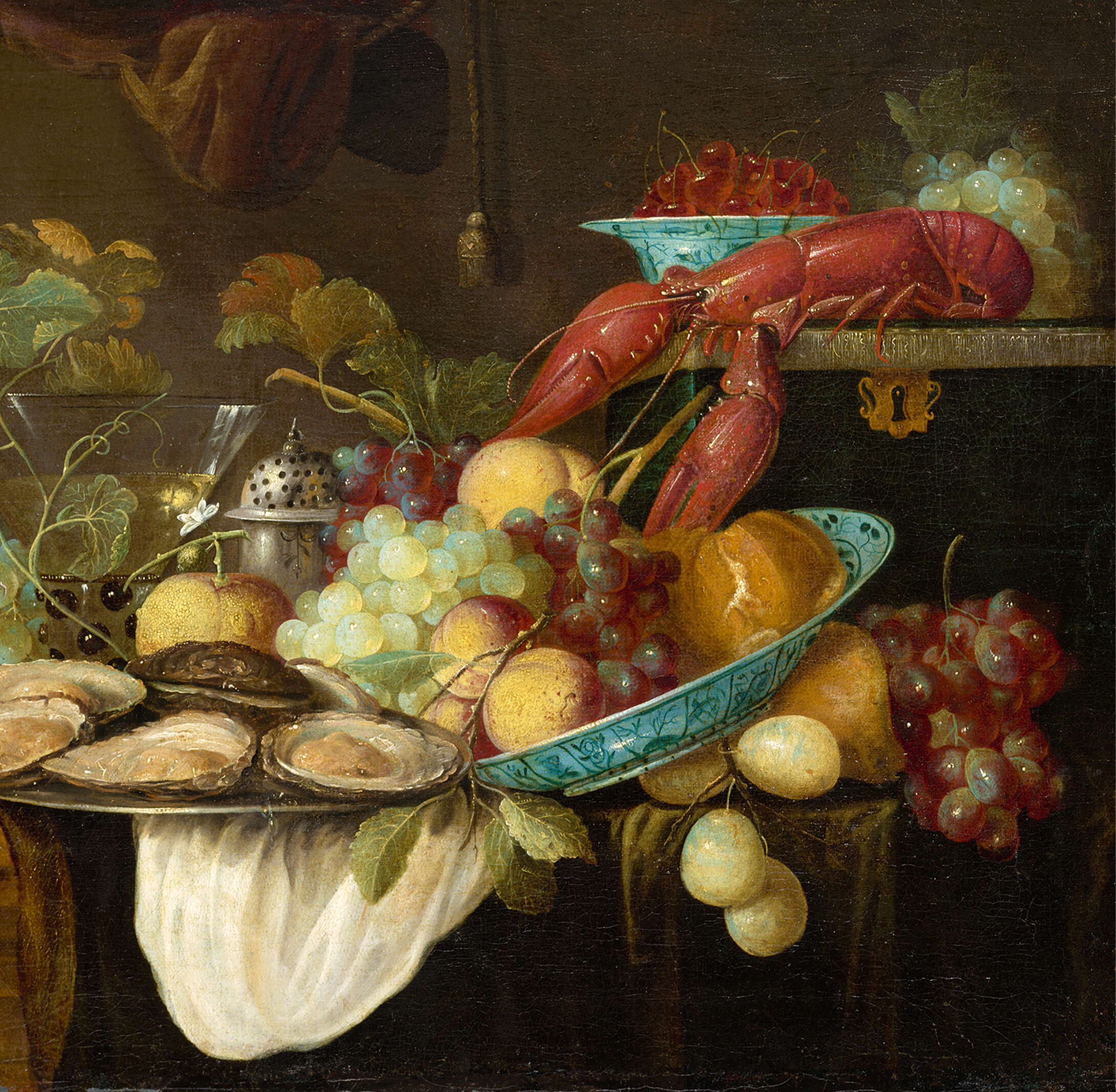 Cornelis de Heem, Stillleben mit Hummer, 2. Hälfte des 17. Jahrhunderts, Odesa Museum für Westliche und Östliche Kunst